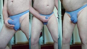 notgeil und dick im blauen string