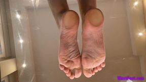 Nataly Soles on Glass - 4K MP4