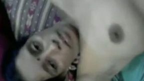 Cute Indian aunty expose herself nude and blows a cock