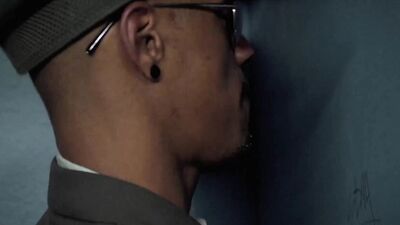 Stud takes a BBC through a gloryhole before being banged