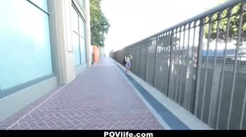 Skinny Sweetheart Alice March Offers Pussy for Free WiFi POV