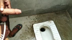 Indian Boy Pissing in Bathroom