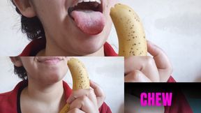Eating my banana of the day