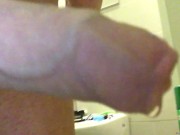 Pissing with a morning erection