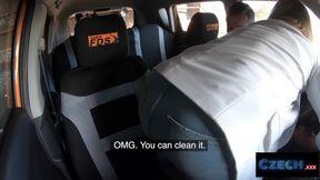 Czech blonde gets destroyed by big dick in car spoon fuck hardcore