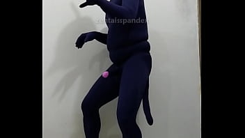 Zentai human dog suit penis