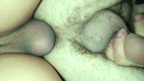 Twink Cums Inside Sloppy Daddys Ass and Then Push Cum Deeper with His Cock 1