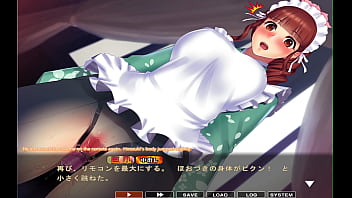 Trapped maid's desperate screams echo through explicit 'boin' sex simulation game Hozuki scene