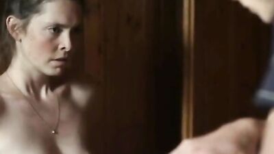 Softcore sex scene from a movie with a charming shy girl