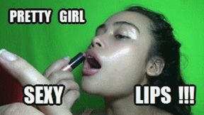 LIPSTICK FETISH LIPS KVIO1K VIOLET USES LIPSTICK VERY SENSUALLY HD WMV