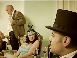 Maid blows her Lord front of his guests. 2 terrific blowjobs and the mother i'd like to fuck likes to ass fucking to.