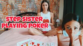 Stepsister Persuades Brother to Cheat His GF at Poker Night