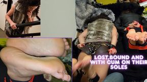 Frenique and Mia Luxx in Lost on Stairs with Cummed Soles - The Stair of Cummed Soles - ROLEPLAY - BONDAGE - TAPE - HOG TIED - FOOTJOB - SOLEJOB - SOLES - TICKLE - SMELLY FEET - TICKLING - FOOT TICKLING - BAREFOOT - SOLES - GAG - CUMSHOT - 720p
