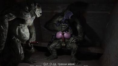 The nurse got stuffed by two monster cocks while talking on the phone