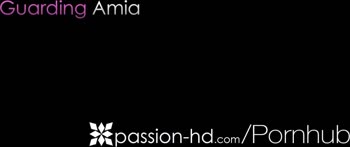 Amia Miley's Steamy Encounter: Big Dick Guard Spies on Busty Client