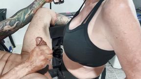 Pegging Paradise: Bonnie’s Throbbing Beast Stretches Him Wide for a Moaning, Gushing Finish