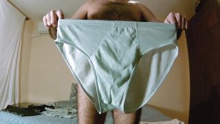 Earl presents his modest collection of briefs