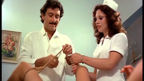 Hot retro teen chick comes to doctor and enjoys classic ffm threesome