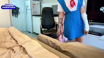 QroZne's Rei Ayanami Evangelion Cosplay Gets Rough in Brazilian Big Ass Intercourse
