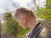 We almost got caught in the Cable Car, RISKY BLOWJOB! - SammmNextDoor Date Night #22