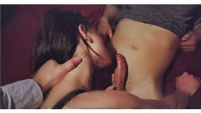 Fantasy Fulfilled: Big Tits Babe Gets Two Dicks Inside