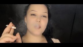 2 Davidoff Cigarettes | Side View & Thick Smoke