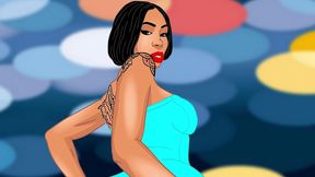 ashley & big ebony tranny bubble butt and big titty cartoon photoshoot was fucking hot!