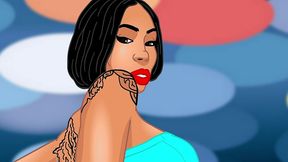 ashley & big ebony tranny bubble butt and big titty cartoon photoshoot was fucking hot!