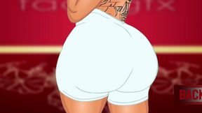 ashley & big ebony tranny bubble butt and big titty cartoon photoshoot was fucking hot!