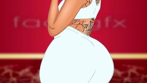 ashley & big ebony tranny bubble butt and big titty cartoon photoshoot was fucking hot!