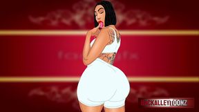 ashley & big ebony tranny bubble butt and big titty cartoon photoshoot was fucking hot!
