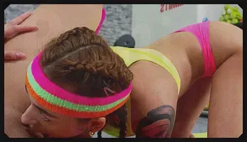 Petite Gym Babes: Intense Lesbian Facesitting