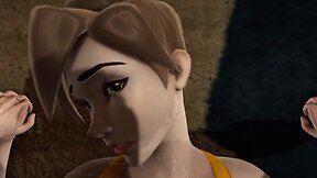 2b and tracer engage in lifting session with slim figures