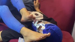 FOOT DOMINATION - REWARDING MY SLAVE WITH WHAT HE LIKES THE MOST - PRINCESS SARA