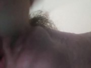 Intersex Cock Dripping Cum and Orgasm Contractions masturbation
