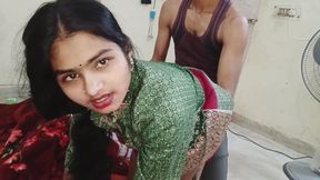 Beutiful Indian Bhabhi Hard Doggy in Bedroom with Devar - Amateur Desi Homemade Roleplay