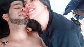 selfie secret: smiling for the camera while fucking her deep, toy assisted cum, cowgirl ride & dripping creampie - william and selena vega amateur passion