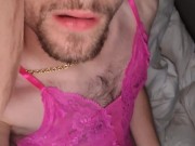 Touching myself in bed in my cute lingerie