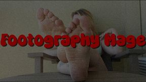 Watching Ayla's Feet on the Balcony