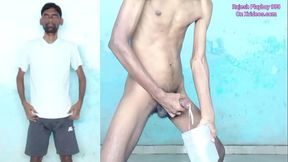 Rajesh Playboy 993 Masturbating Big Cock and Cumming in the Jar Nude Homemade Blowjob Big Cumshot Amateur Indian Desi Skinny