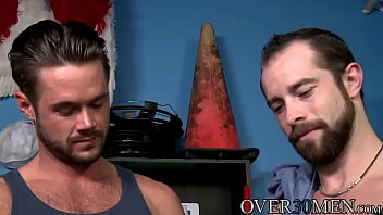 Mike prep his ass before Blake gets his big dick inside