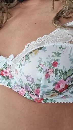 90s Vintage Flower Bra
