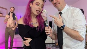 Delivroubignole - Getting fucked and breed next to her date with : Maxime Horns Noochka & Davy