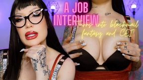 A Job Interview Turns Into Bm, Findom And Cei - Goth Girl With Eye Glasses - Dominatrix - Joi - Tattoed Girl