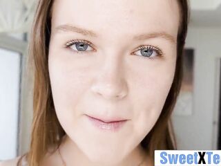 See Ava Marina Get Her Constricted Teen Twat Stretched
