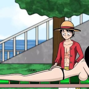 One Slice of Lust (One Piece) Part 3 Nico Robin Naked Body taking Sun By LoveSkySan