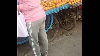 Big ass aunt in market