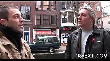 Lewd old boy goes amsterdam