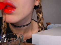 Horniest Amateur Blonde Teen caught masturbating on Webcam