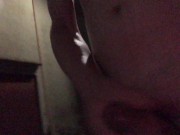Walk around with a naked erection at midnight - 何度も隠れることになったが目撃されてはいないはず！／0413／曇り／気温16度